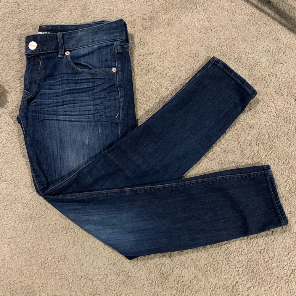 EXPRESS SKINNY, ANKLE JEANS SIZE 4